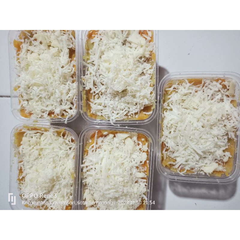 

healty food makanan sehat ubi labu kuning topping keju Frozen food solusi diet