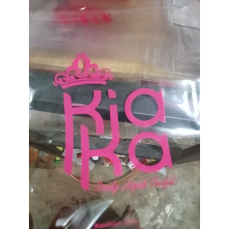 plastik sablon custom bening