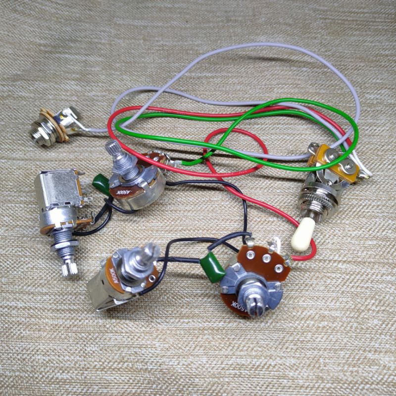 Wiring Rangkaian Jadi Gitar Lespaul Gibson Original Mode Split