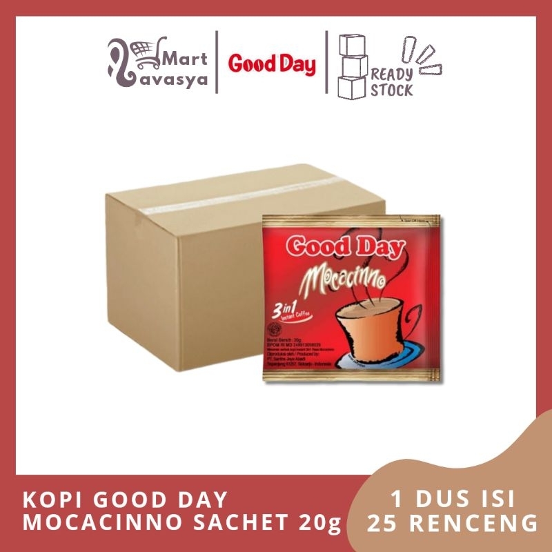 

KOPI GOOD DAY MOCACINNO 20g - 1 DUS ISI 25 RENCENG - KOTA BANDUNG - LAVASYA MART