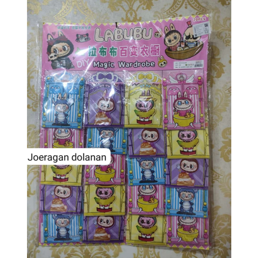 

20pc Stiker Lemari Labubu/viral/lucu