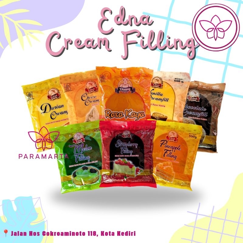 

ISIAN ROTI EDNA 500 GR/ CREAMFILL EDNA 500GR/ ISIAN ROTI BERBAGAI RASA
