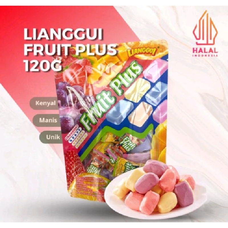 

LIANGGUI FRUIT PLUS CANDY 120gr