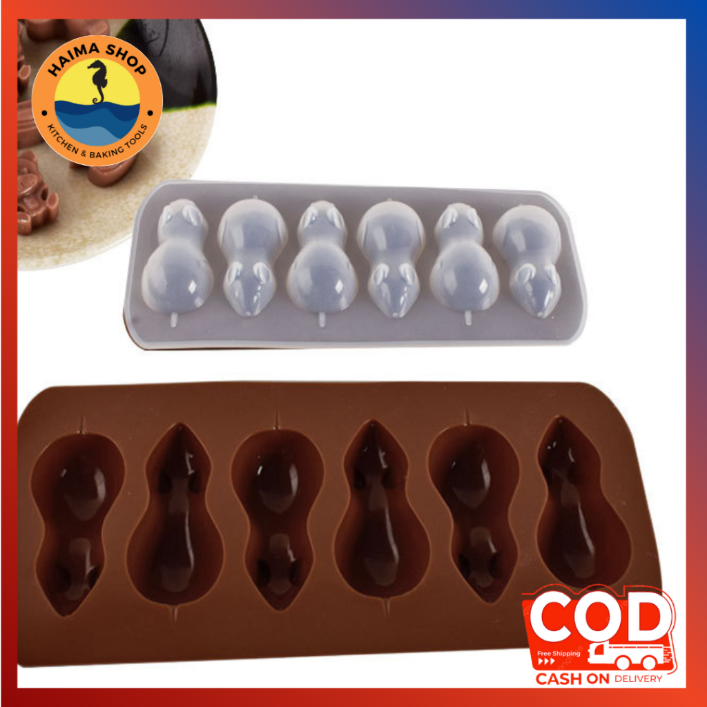 CETAKAN COKLAT TIKUS / CETAKAN KARAKTER / CETAKAN COKLAT SILIKON