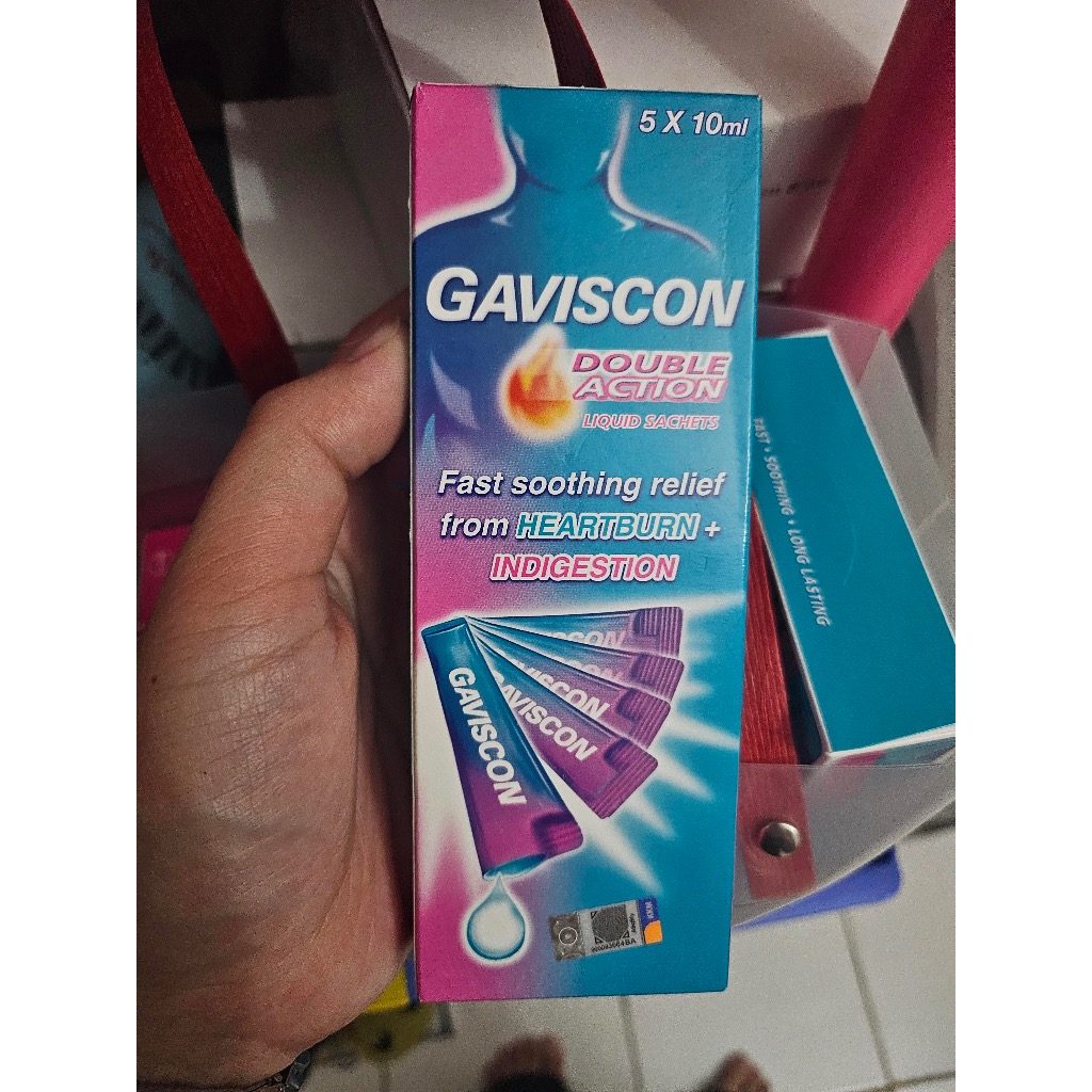 Gaviscon double action liquid sachet obat lambung indigestion
