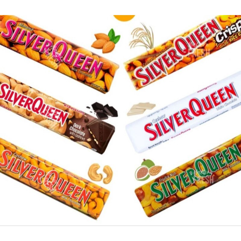 

READY STOCK COKLAT SILVER QUEEN Special edition / Edisi valentine silverqueen Chocolate All variant fruit nut almond milk dark berry nut semua rasa