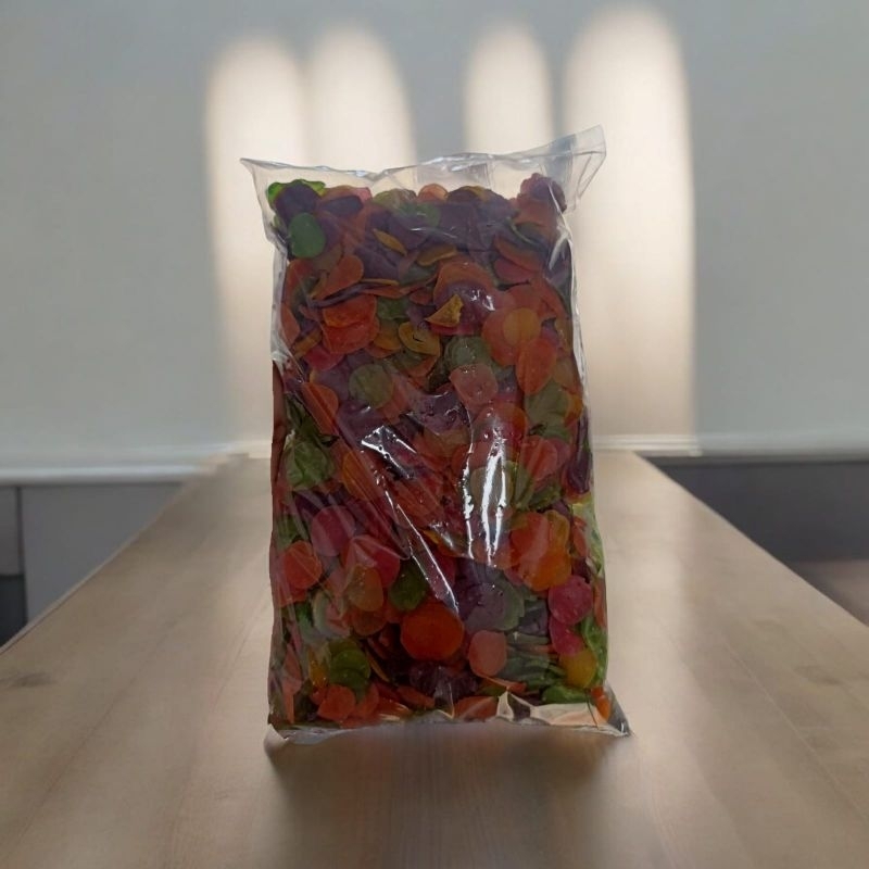 

Kerupuk Nasi Kanji warna warni kemasan 1kg