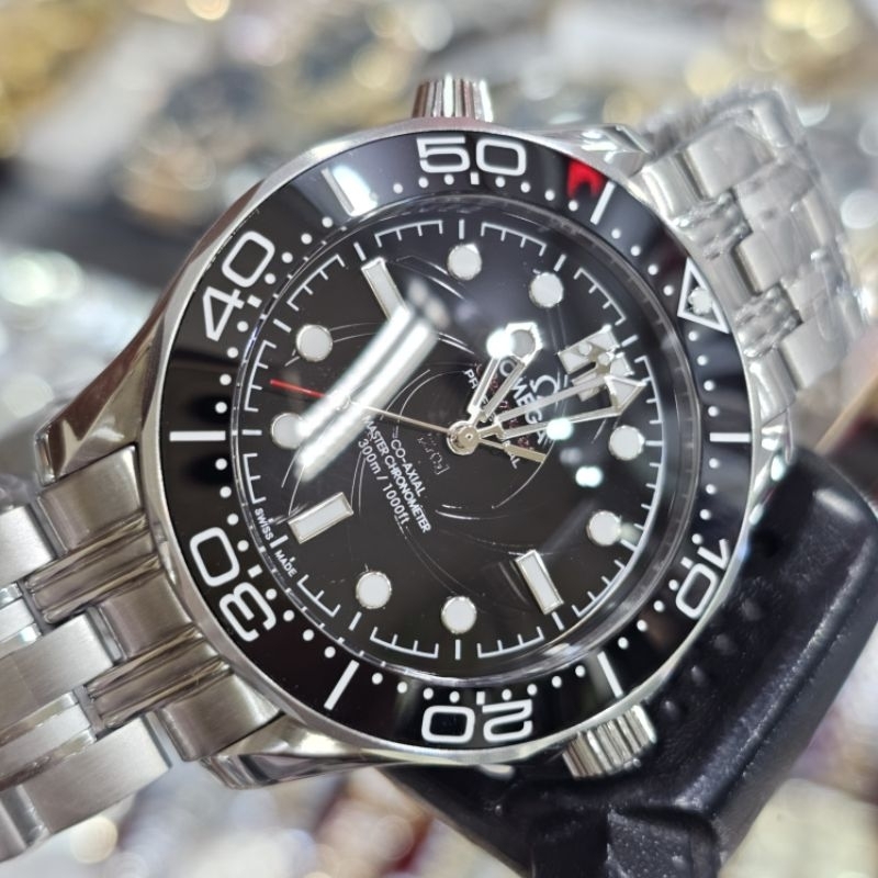 OmegaSeamaster* No Date Black Dial Automatic Jam Tangan Ori Jpn