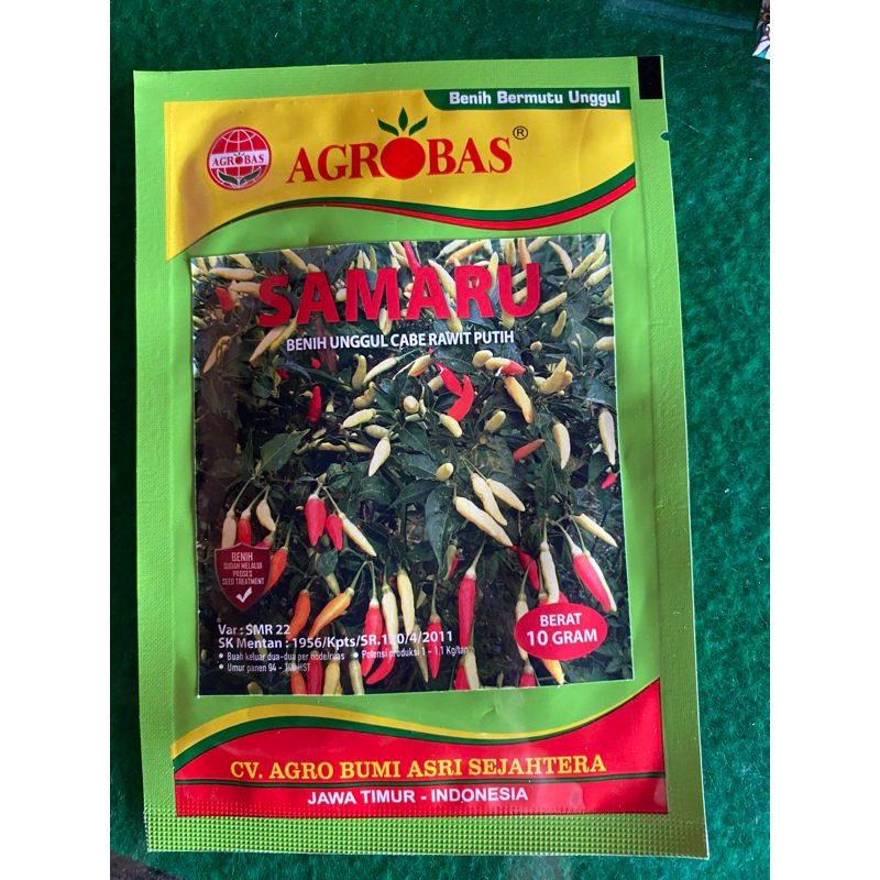Benih Cabai Rawit Samaru Agrobas Repack (40Biji)