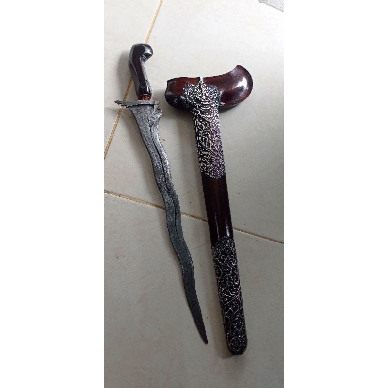 Keris kolo muyeng pamor adeg panjang bilah 37cm