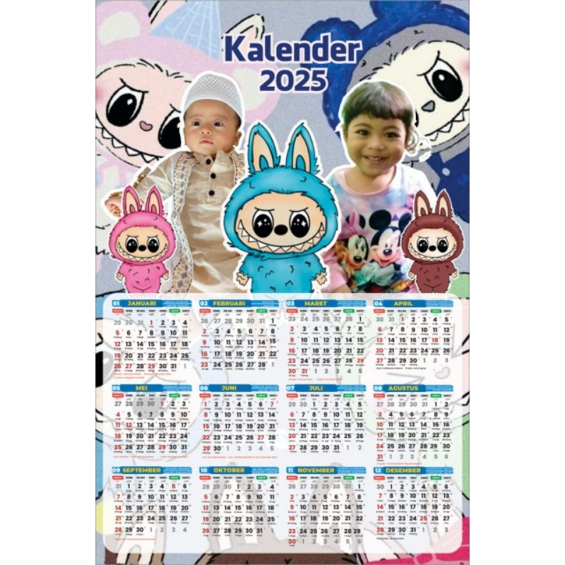 

Kalender custom pakai foto pesan 1 juga bisa