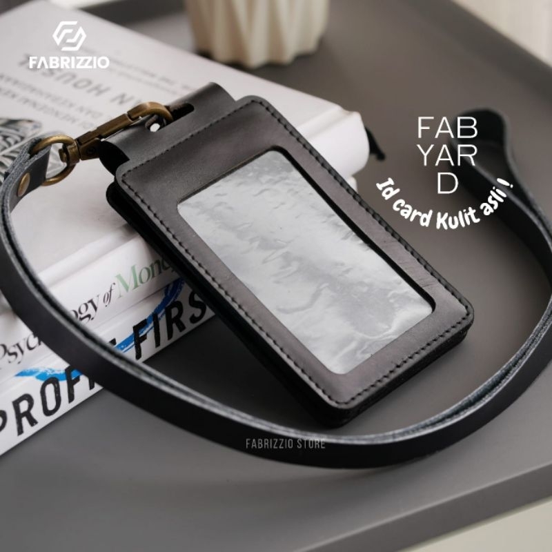 

[Fabrizzio Store] name tag bumn id card gratis tali lanyard kulit sapi asli-ID FK