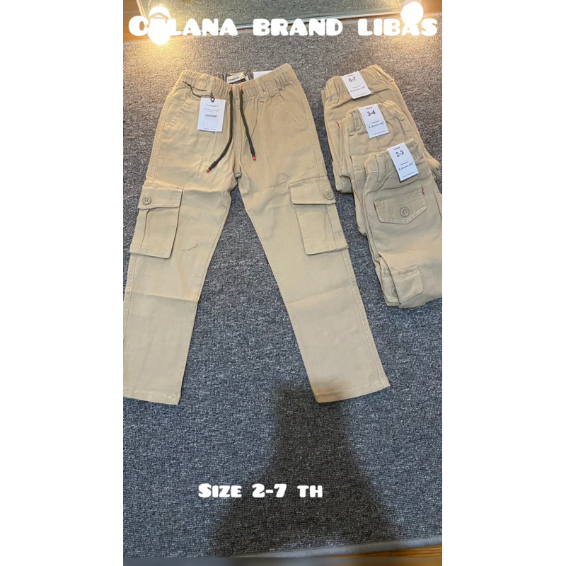 celana libas usia 2-7 tahun celana premium celana cargo premium celana lebaran celana anak libas cel
