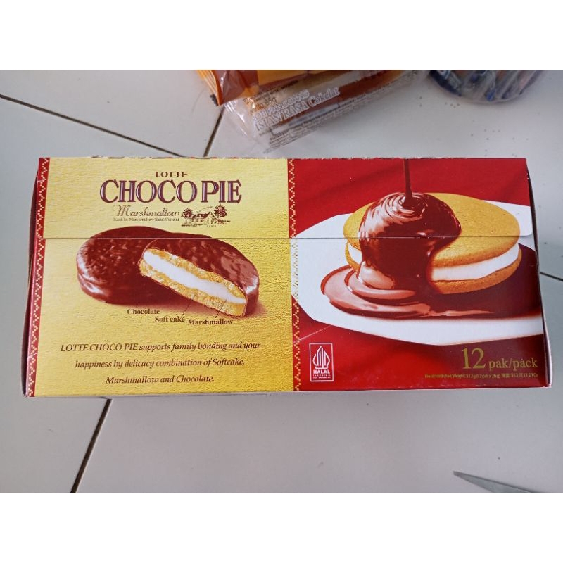 

CHOCOPIE BISKUIT MASRMELLOW SELIMUT COKLAT 1 PAK ISI 12