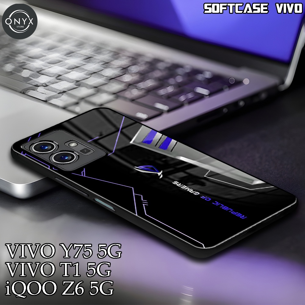 [AA16] SOFTCASE VIVO Y75 Y55 5G | VIVO T1 5G | iQOO Z6 5G | Casing Kilau Glossy VIVO | Kesing Lucu A