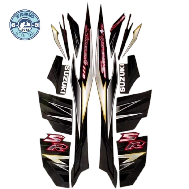 Striping Suzuki smash sr 110 2010 hitam full
