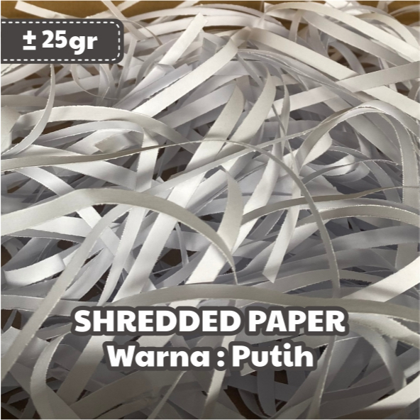 

Kertas Serut Cacah | Shredded Paper | Kertas Hampers Packing | Aesthetic | Warna Putih