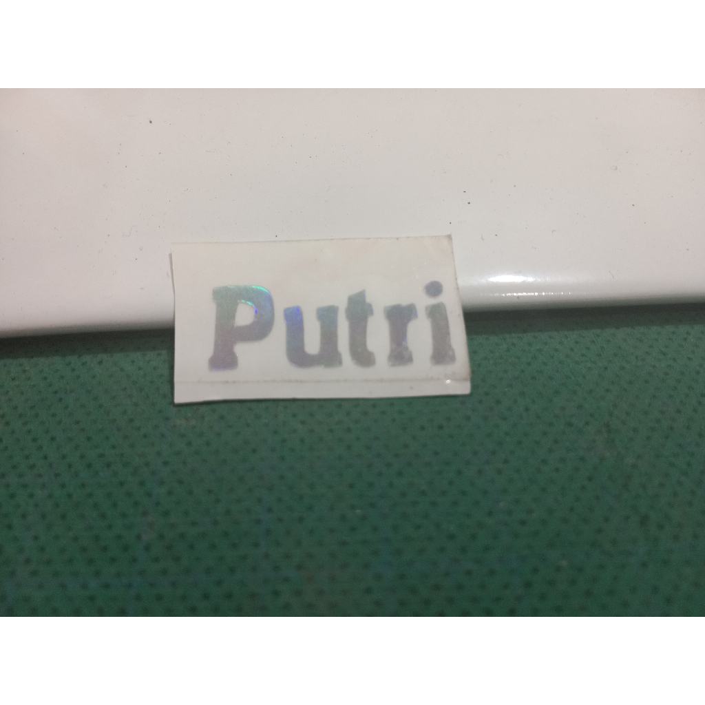 STIKER CUSTOM NAMA UNTUK PLAT NOMOR MOTOR/MOBIL