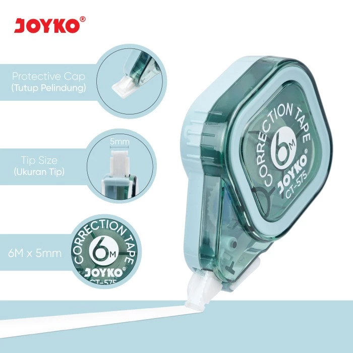 

Correction Tape / Tipe Ex / Tip X Kertas Joyko CT-575