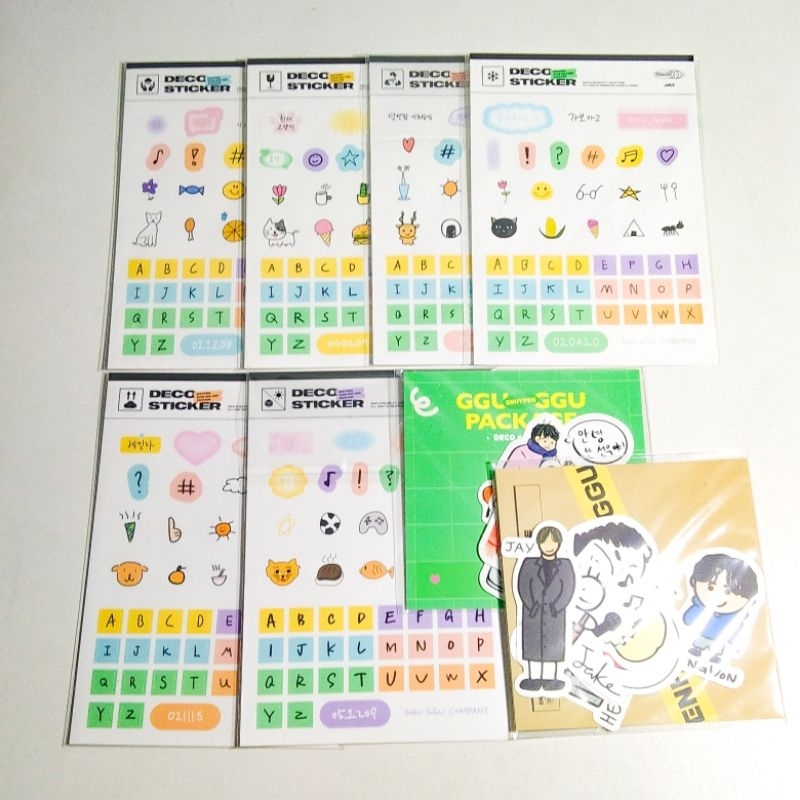 stiker official enhypen ggu ggu package 2021 2022 Jake sunghoon Jay jungwon ni-ki sunoo heeseung