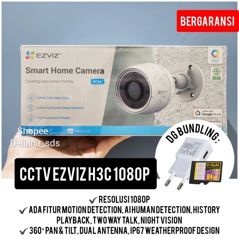 Cctv Ezviz H3C 1080p Garansi Resmi 1 Tahun Cctv Portable Ezviz H3C 1080p Cctv Ezviz H3C FHD Cctv Por