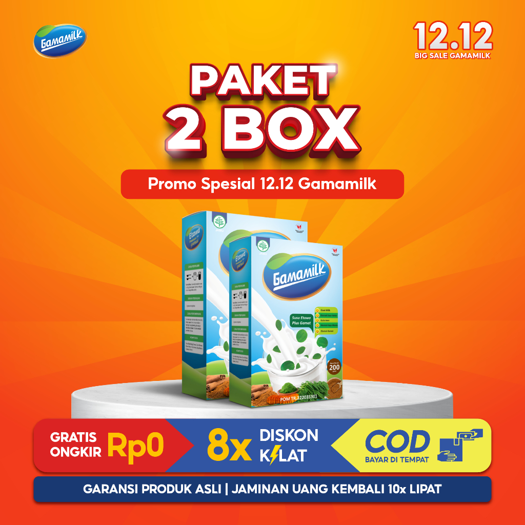 

PAKET 2 BOX GAMAMILK - Susu Kambing Etawa Plus Ekstrak Gamat - HALAL Dan BPOM