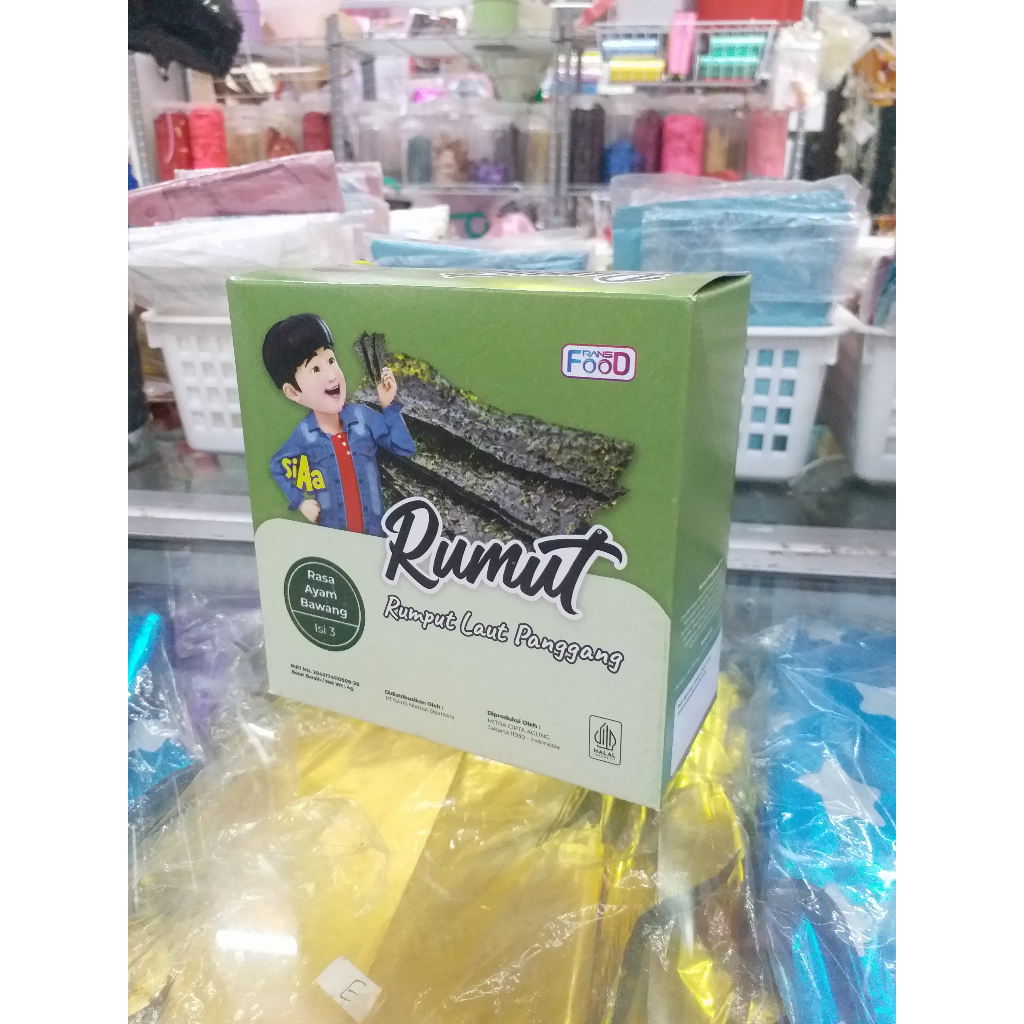 

Rumut rumput laut ayam bawang box isi 12