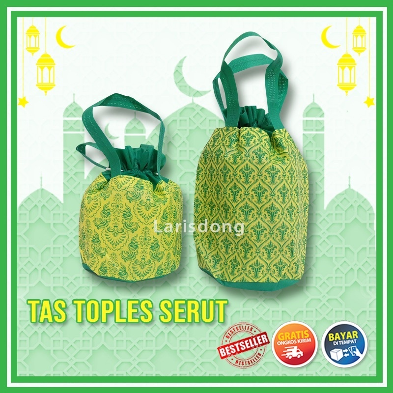 

Tas Kain Spunbound Kantong Snack Toples Nastar