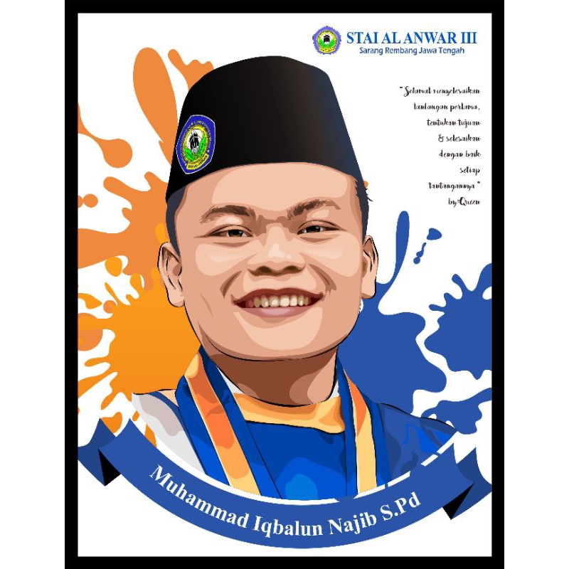 vektor wajah/kado wisuda keren/kado ulang tahun/Vektor wisuda