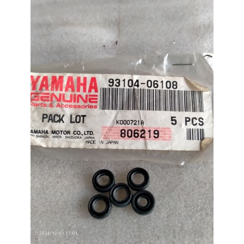 OIL SEAL SIL POMPA OLI SAMPING RX KING ALFA F1ZR SIGMA CHAMP V80 YAMAHA KODE PART 93104-06108 ORIGIN