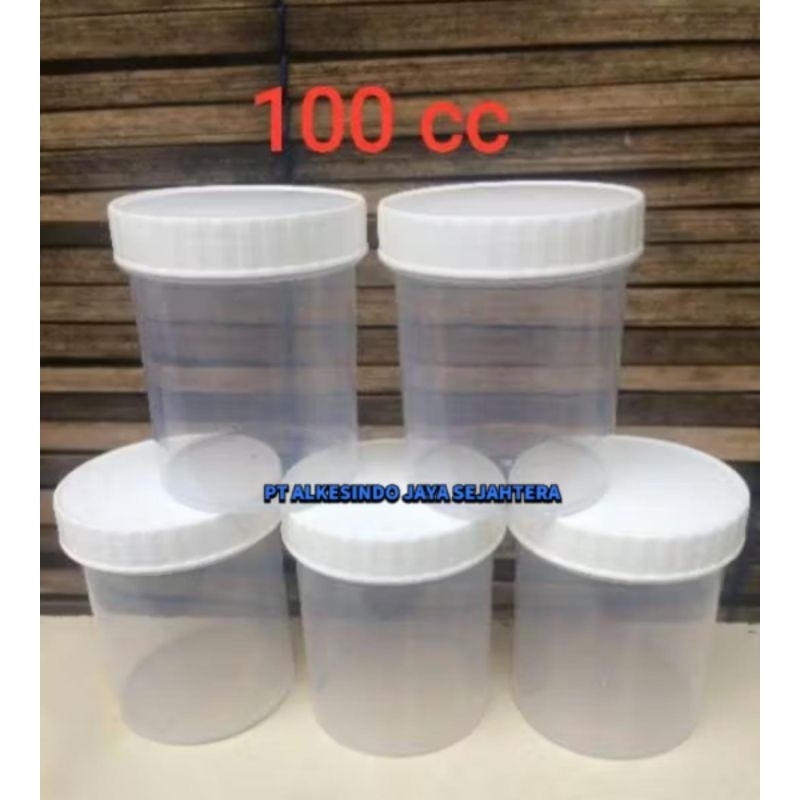 Pot urin / pot dahak / pot cream / pot salep 100 cc isi 50 pcs anti pecah