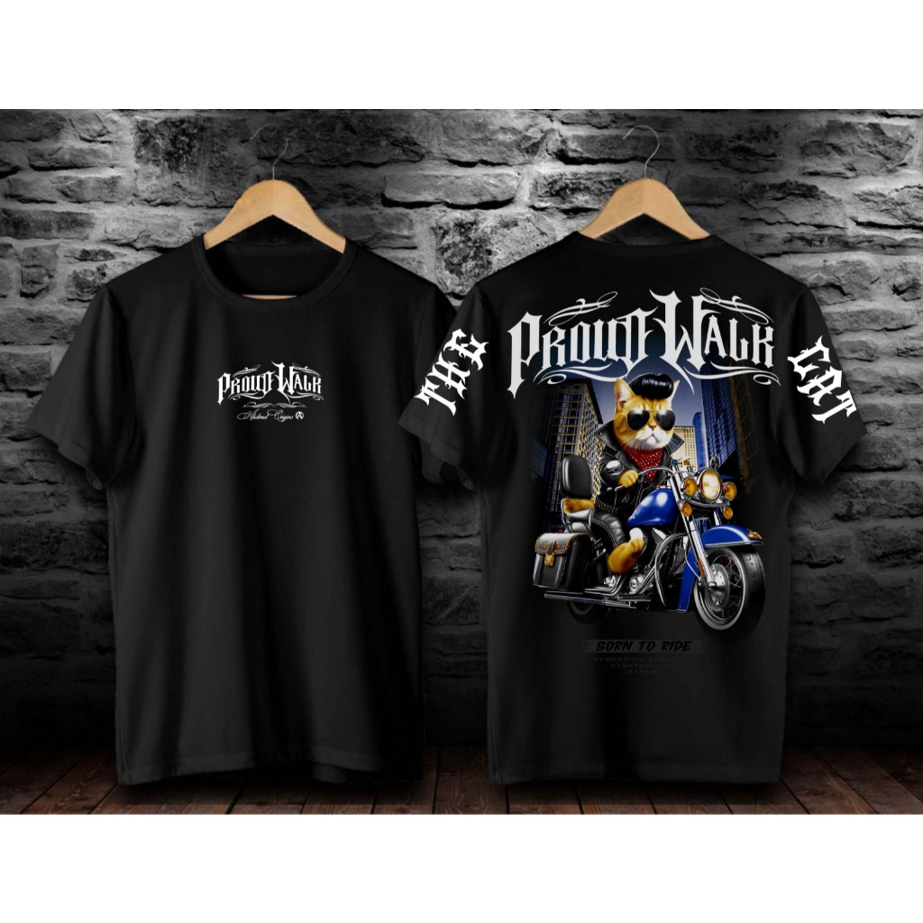 baju kaos distro / baju kaos kucing gangster / baju kaos pria / baju kaos katun combed