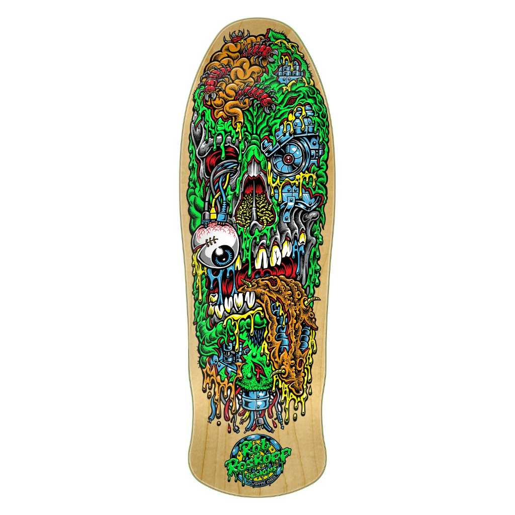 SANTA CRUZ  ROSKOPP FACE THREE REISSUE SKATE DECK 9.9"