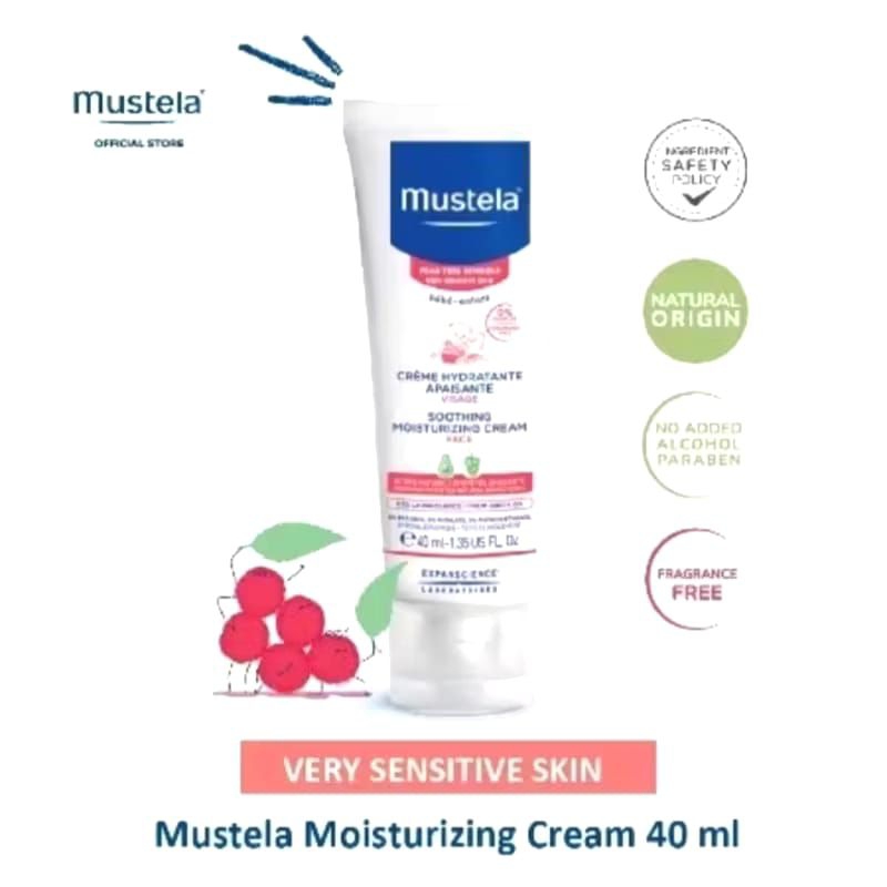 MUSTELA MOISTURIZING CREAM FACE 40ML | MUSTELA MOISTURIZING MURAH