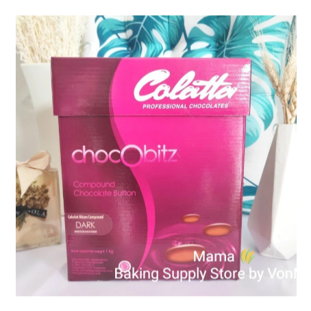 

COLATTA Chocobitz Dark Chocolate Coklat Button Compound 250 gr Repack