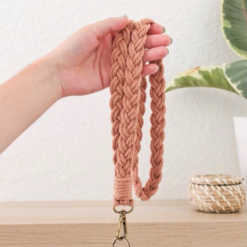 

STRAP LANYARD ID CARD MODEL KEPANG | Macrame | Handmade