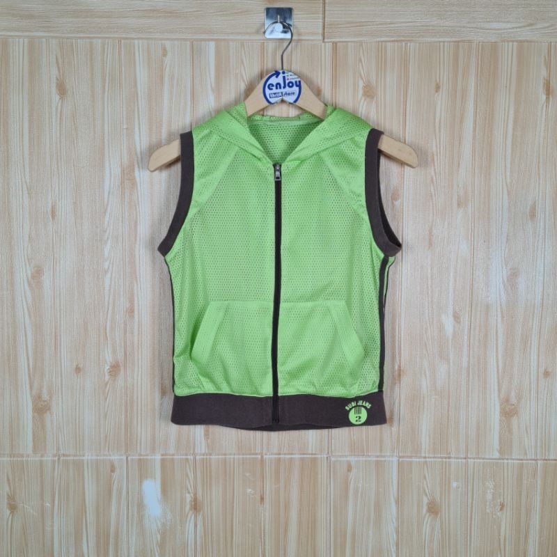 rompi vest anak remaja BLUE IMAGE sports olahraga jaring taro neon second preloved