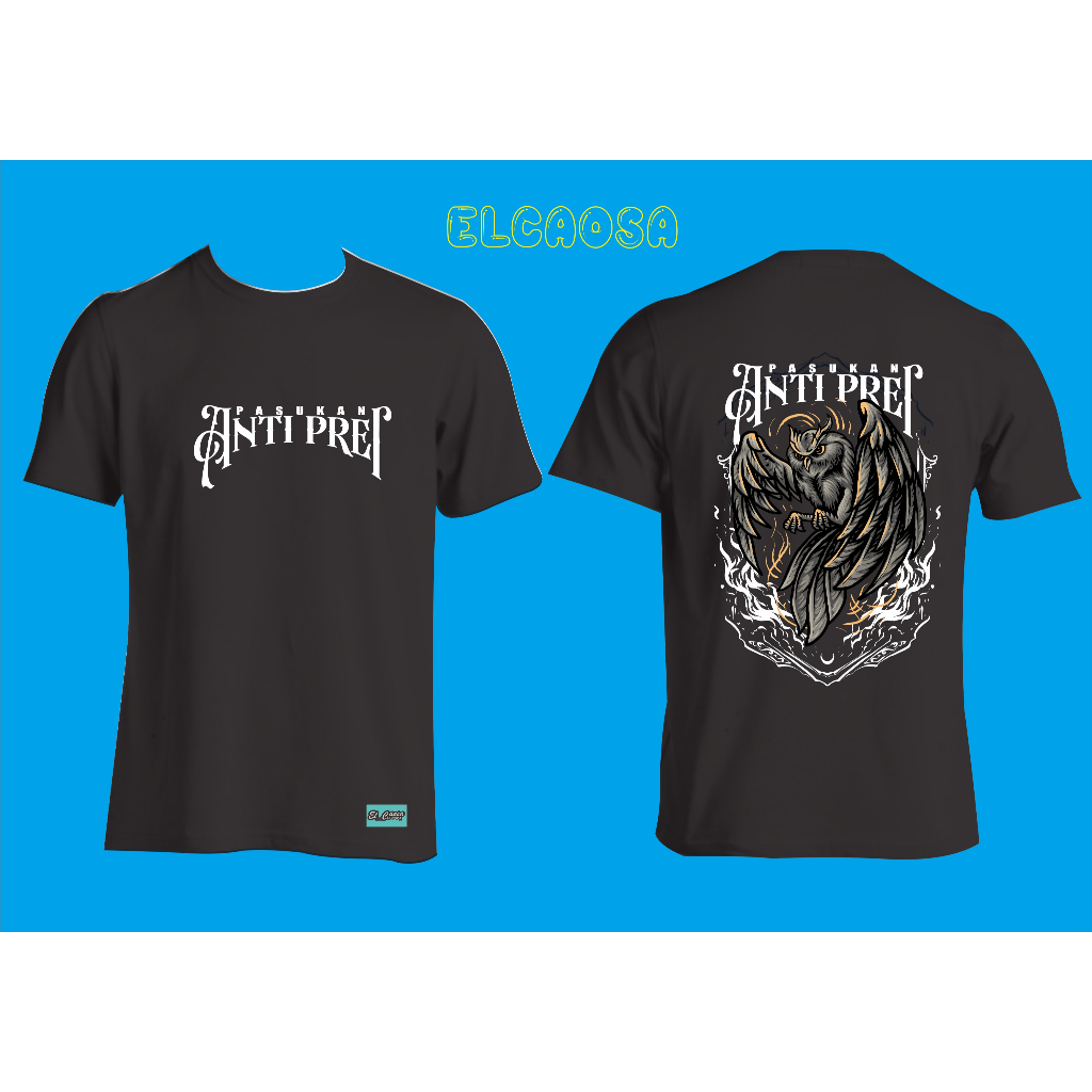 KAOS DISTRO PRIA WANITA COTTON COMBED 30S KAOS KATA-KATA