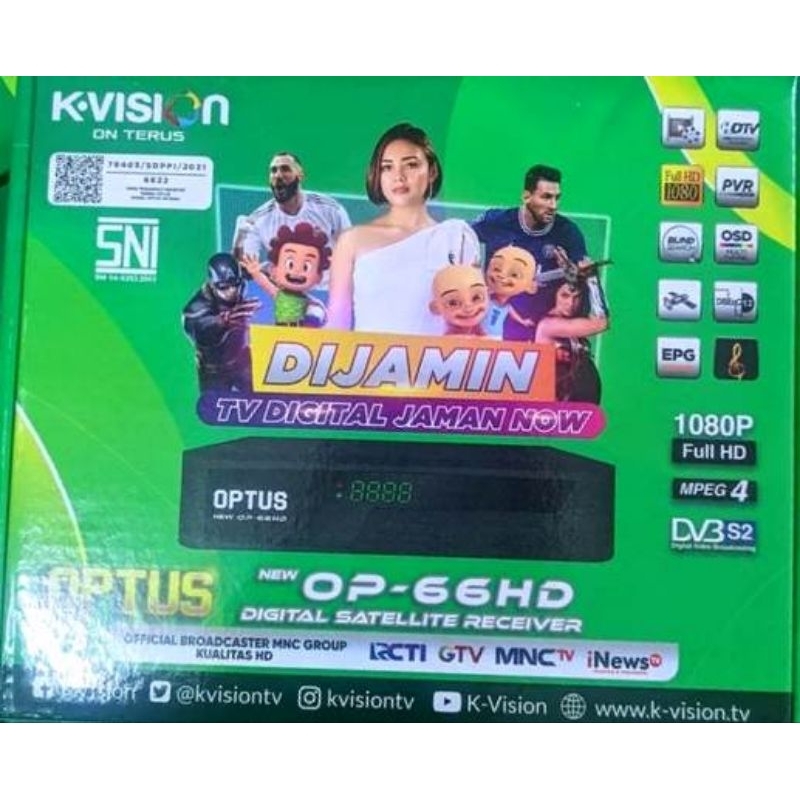 KVision Optus Digital Satellite Receiver OPTUS-66HD DSLR
