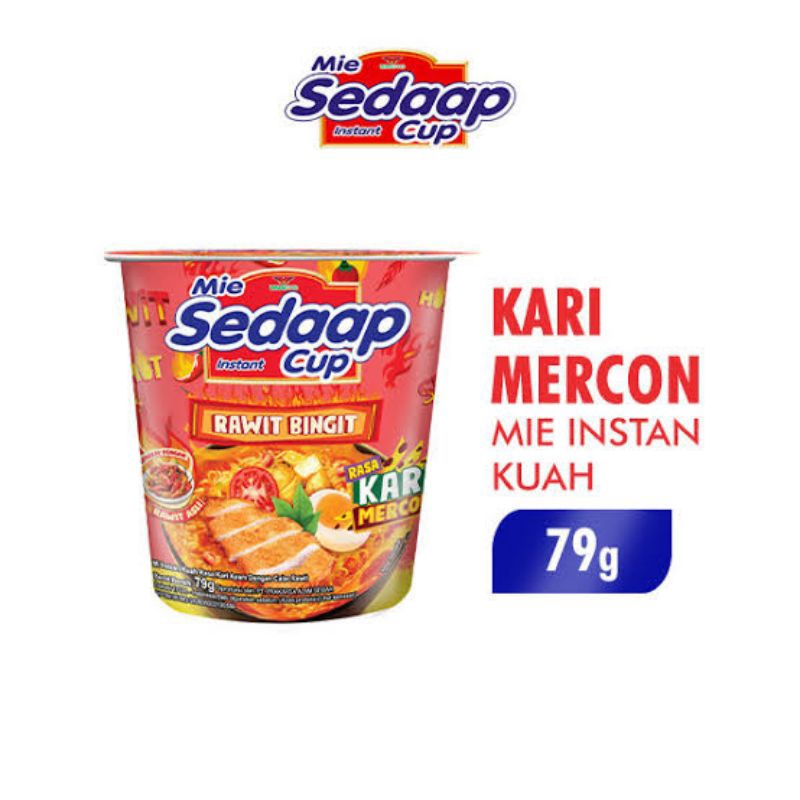 

MIE SEDAAP CUP KARI MERCON 79G