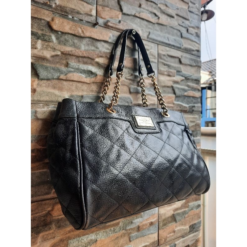 Tenteng Hitam Rantai DOUBLE M - TAS PRELOVED BRANDED ORIGINAL
