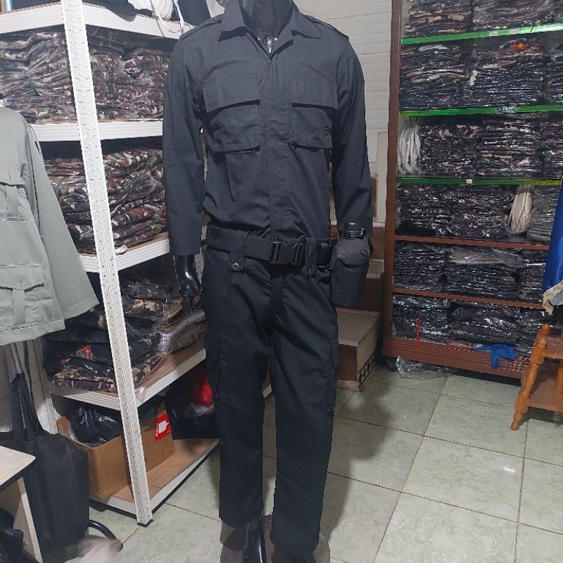 Setelan Pensil Polisi Hitam/ stelan belneg fkppi /stelan shibara