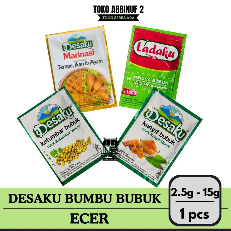 

1 PCS - DESAKU KETUMBAR MARINASI KUNYIT MERICA - ANEKA BUMBU DESAKU BUBUK