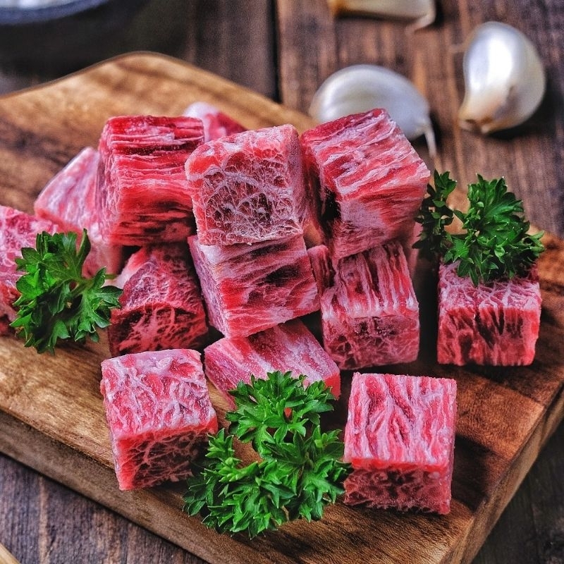 

Beef saikoro/saikoro 500gr/daging saikoro harga grosir