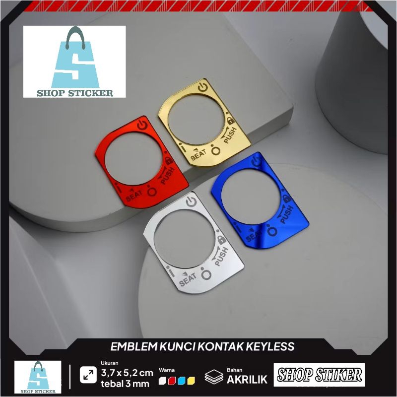 EMBLEM KEYLES KUNCI KONTAK ADV PCX VARIO 125 150 160 NEW OLD COVER KUNCI MOTOR HONDA BUKAN STICKER A