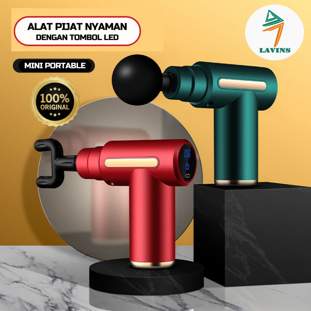 Massage Gun Jovitech Alat pijat elektrik Massage Gun pijat getar elektrik-FG09