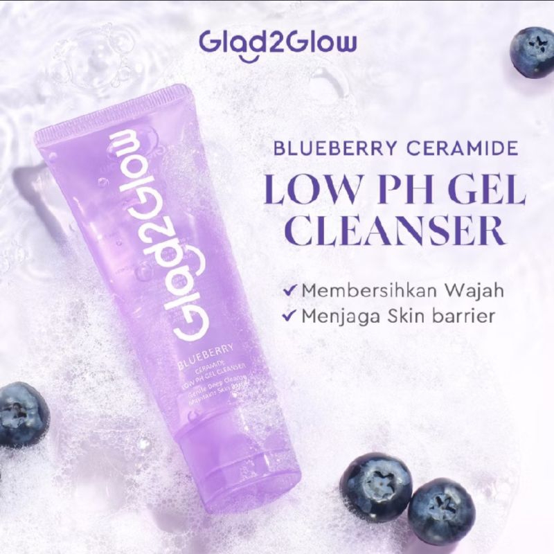 Gladdd To Glow Blueberry low PH Cleanser
