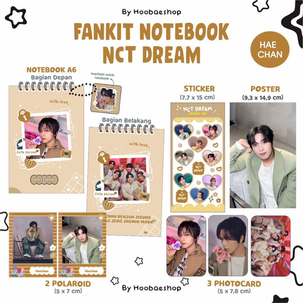 [PACKING PAKAI BOX] FANKIT NOTEBOOK NCT DREAM - FLYING KISS MV II PAKET HEMAT NCT DREAM