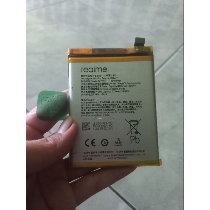 batrai relame 7 ori copotan hp garansi normal udah tes