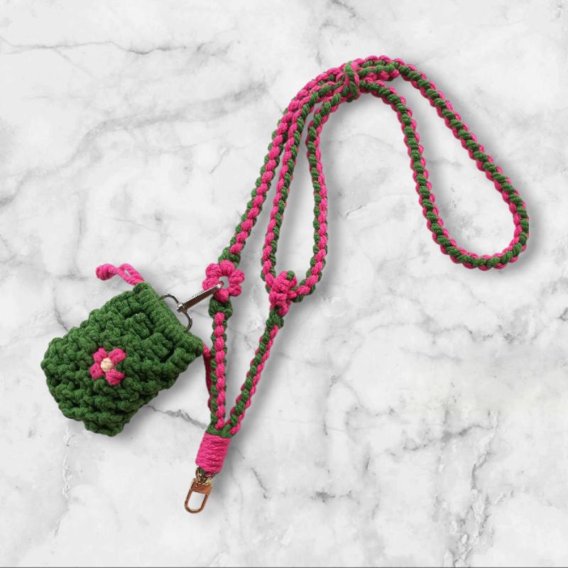 Mini pouch macrame | airpods | pouch airpods